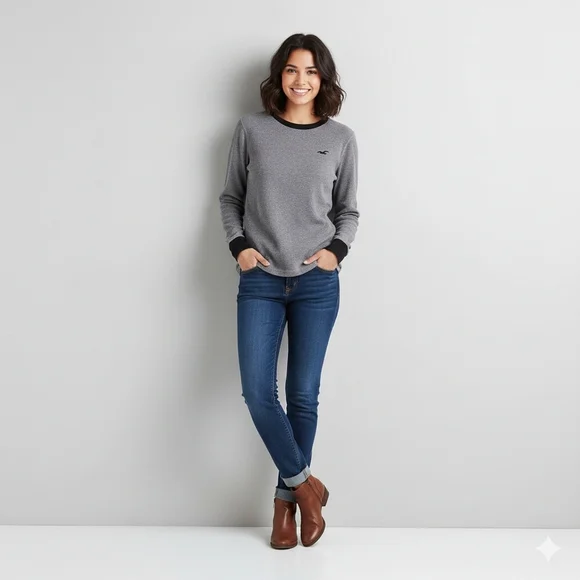 Hollister Purple Long Sleeve Top 50% Off Bundles Of 3 Or More! - Picture 1 of 8